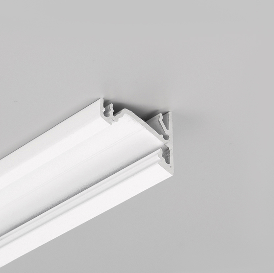 LED profile CORNER14 EE7F/TY 4050 white painted RAL9003 /plastic bag