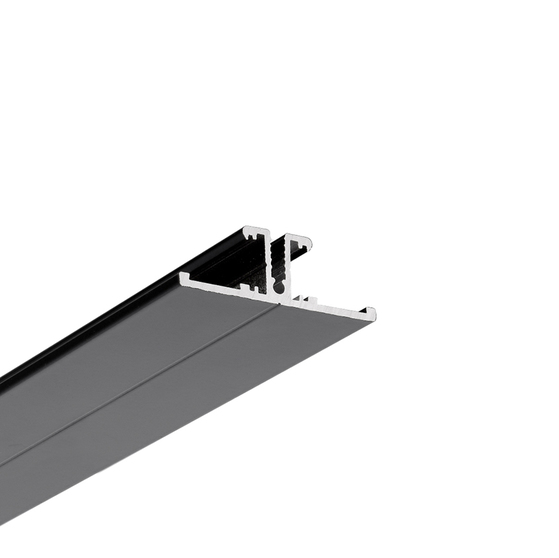 LED profile BACK10 A/UX 2000 black painted RAL9005 /plastic bag