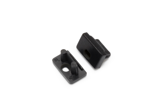 end cap SLIM8 with hole black [20pcs]