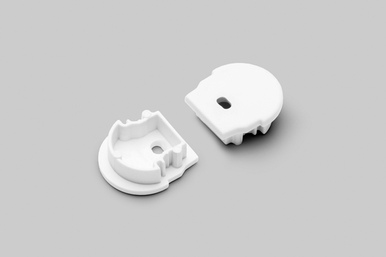 end cap UNI12 D with hole white [20pcs]