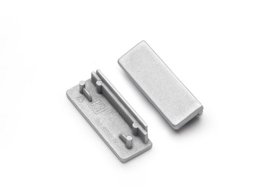 end cap WIDE24 silver [20pcs]
