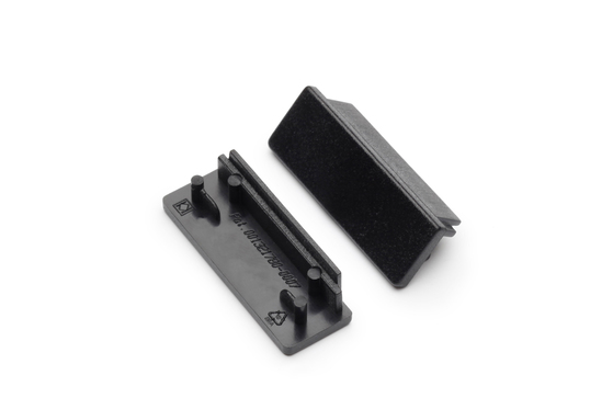 end cap WIDE24 black [20pcs]