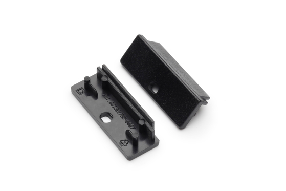 end cap WIDE24 with hole black [20pcs]