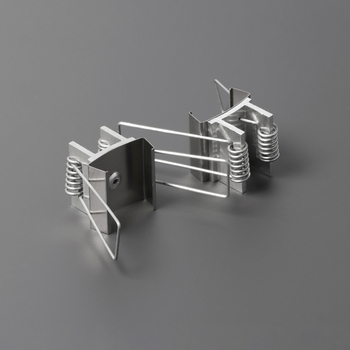 mounting plate U7 spring inox /plastic bag [2pcs]