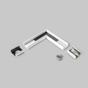 connector SLIM8 90deg white painted /plastic bag