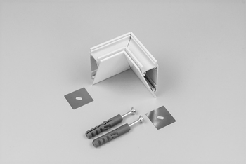 connector WALLE12 90deg white painted /plastic bag