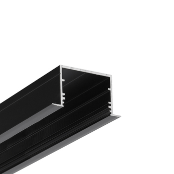 LED profile VARIO30-07 ACDE-9/U9 4050 black anod. /plastic bag