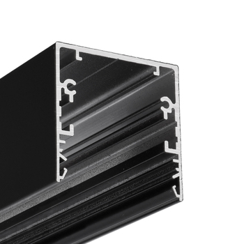 LED profile PHIL53 C10 4050 black painted RAL9005 /plastic bag