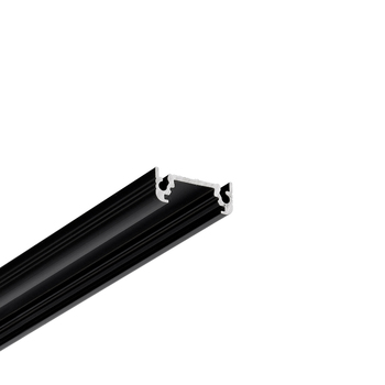 LED profile SURFACE10 BC/UX 1000 black anod. /plastic bag