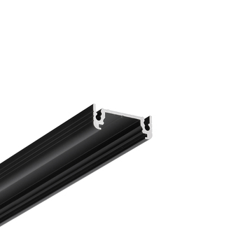 LED profile SURFACE14 EE7F/TY 1000 black anod. /plastic bag