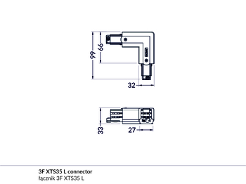 3F XTS35-2 L connector black