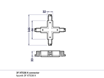 (EOL) 3F XTS38-3 X connector white