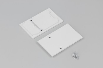 end cap COMBO30-01A metal white /plastic bag  [2pcs]