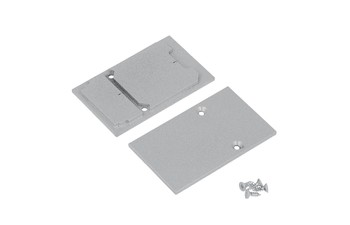 end cap COMBO30-01A metal silver /plastic bag  [2pcs]
