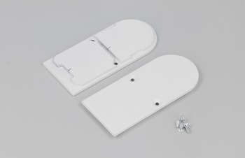 end cap COMBO30-01A-D9 metal white /plastic bag  [2pcs]