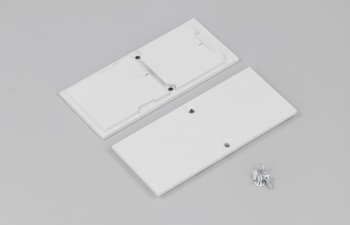 end cap COMBO30-01A-E9 metal white /plastic bag  [2pcs]