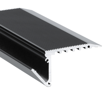 LED profile UP-BOLD12 K 1000 black painted RAL9005 /plastic bag
