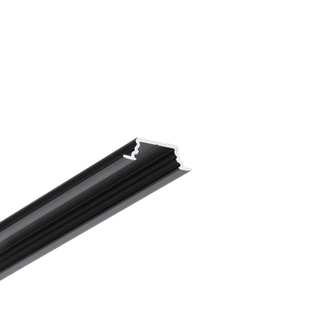 LED profile GROOVE10.v2 A1C/U 2000 black anod. /plastic bag