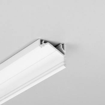 LED profile CORNER16.v2 AC-6/TY 4050 white painted RAL9003 /plastic bag