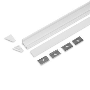 SET STANDARD CORNER12.v2 2000 white painted RAL9003 + F click