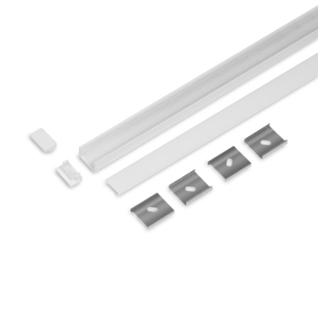 SET STANDARD UNI14 2000 white painted RAL9003 + C3 click