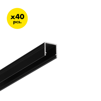 LED profile SMART10 AC2/Z 2000 black anod. [40pcs]