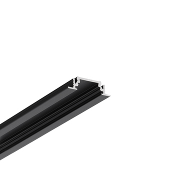 LED profile GROOVE10 BC/UX 1000 black anod. /plastic bag