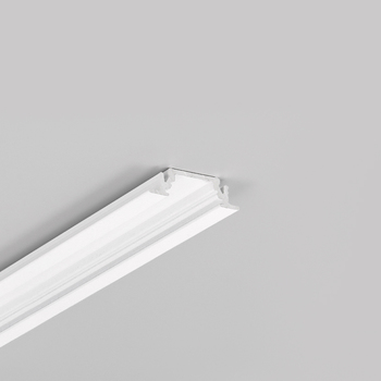 LED profile GROOVE10 BC/UX 4050 white painted /plastic bag