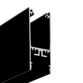 LED profile PIXY20-02 C7 2000 black anod. /plastic bag