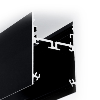 LED profile PIXEL33-02 C8/Q9 4050 black anod. /plastic bag