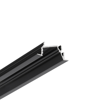 LED profile DIAGONAL14 F/TY 1000 black anod. /plastic bag