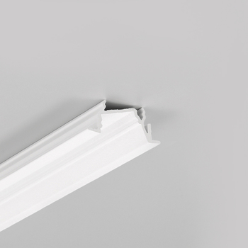 LED profile DIAGONAL14 F/TY 1000 white painted /plastic bag