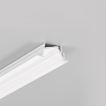 LED profile DIAGONAL14 F/TY 3000 white painted /plastic bag
