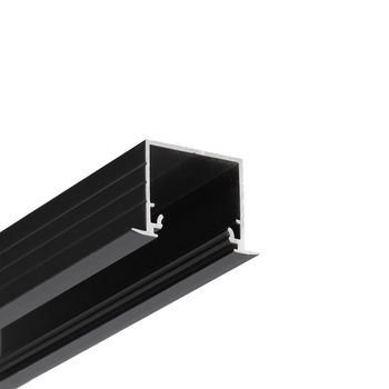 LED profile LINEA-IN20 EE7F/U7 3000 black anod. /plastic bag