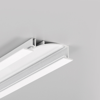LED profile FLAT8 H/UX 2000 white painted RAL9003 /plastic bag