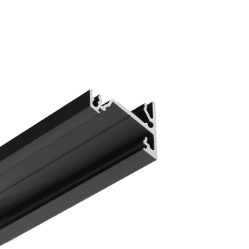 LED profile CORNER14 EE7F/TY 2000 black anod. /plastic bag