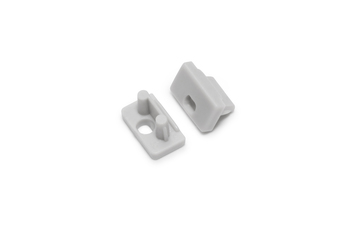 end cap SLIM8 with hole grey [20pcs]