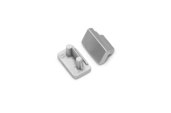 end cap SLIM8 silver [20pcs]