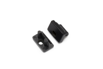 end cap SLIM8 with hole black [20pcs]
