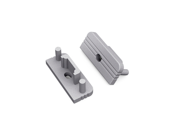 end cap SURFACE10 gen2 with hole silver [20pcs]
