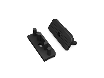 end cap SURFACE10 gen2 with hole black [20pcs]
