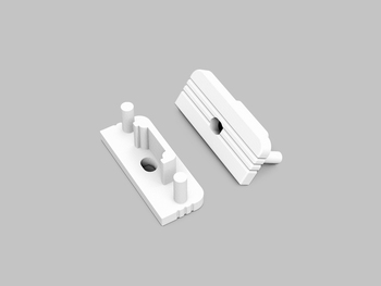 end cap SURFACE10 gen2 with hole white [20pcs]